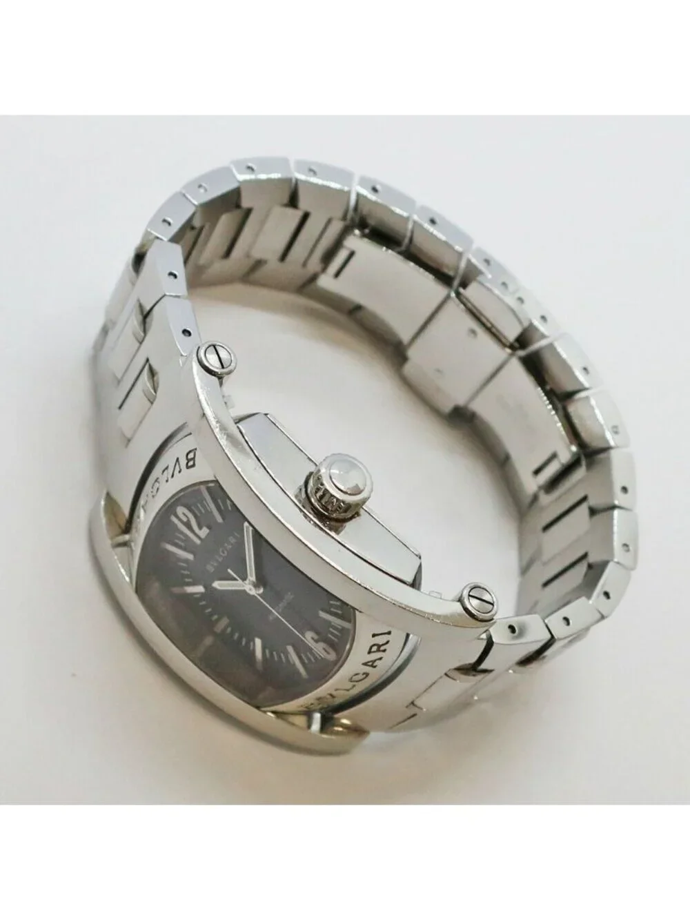 Bvlgari Heaven Assioma SS Blue Gray Automatic Winding Watch